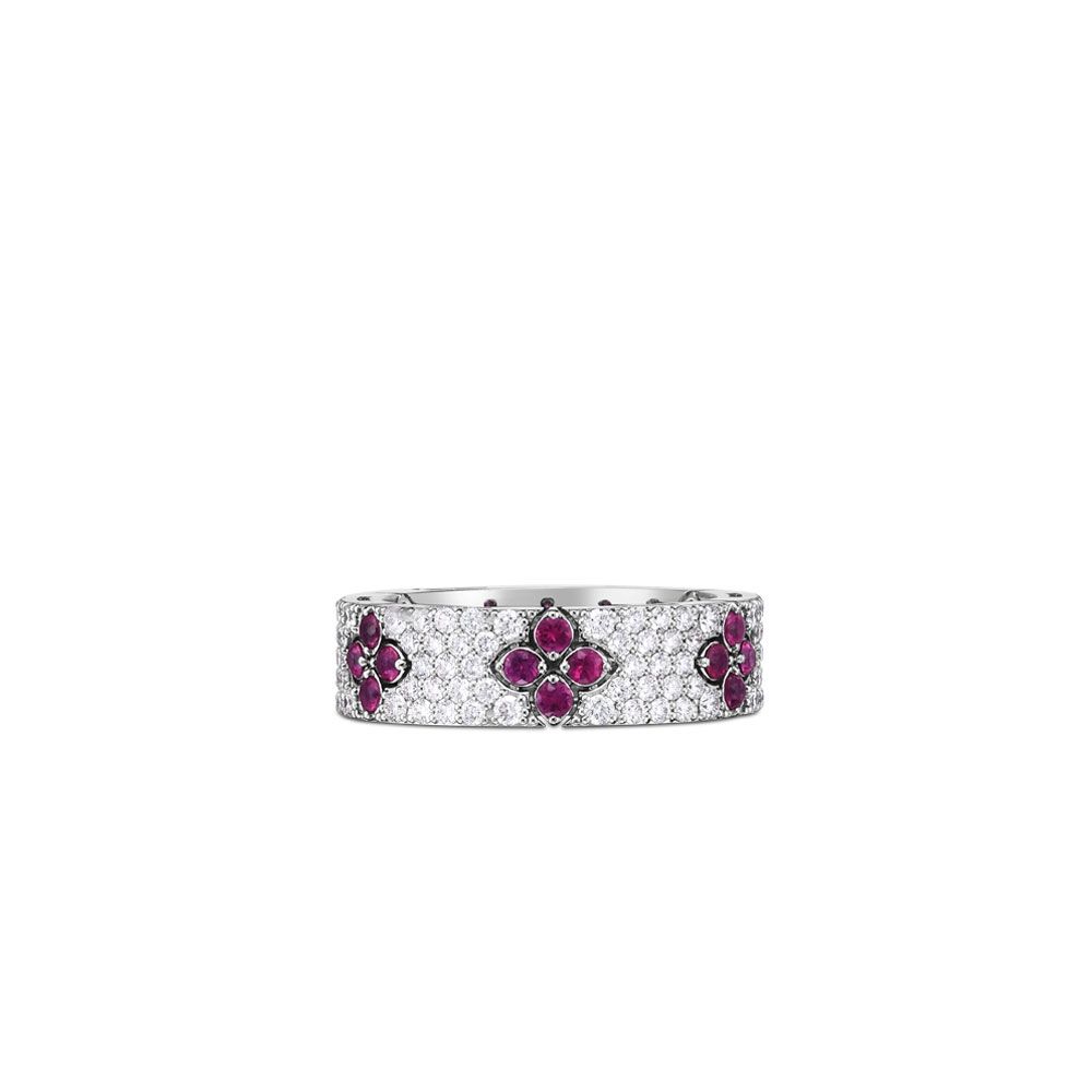LOVE IN VERONA RING WITH DIAMONDS AND RUBIES