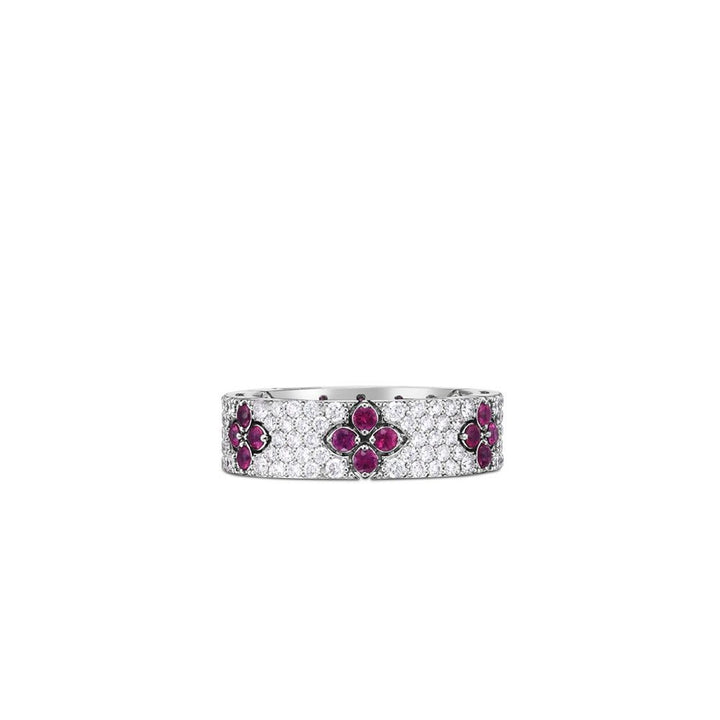LOVE IN VERONA RING WITH DIAMONDS AND RUBIES