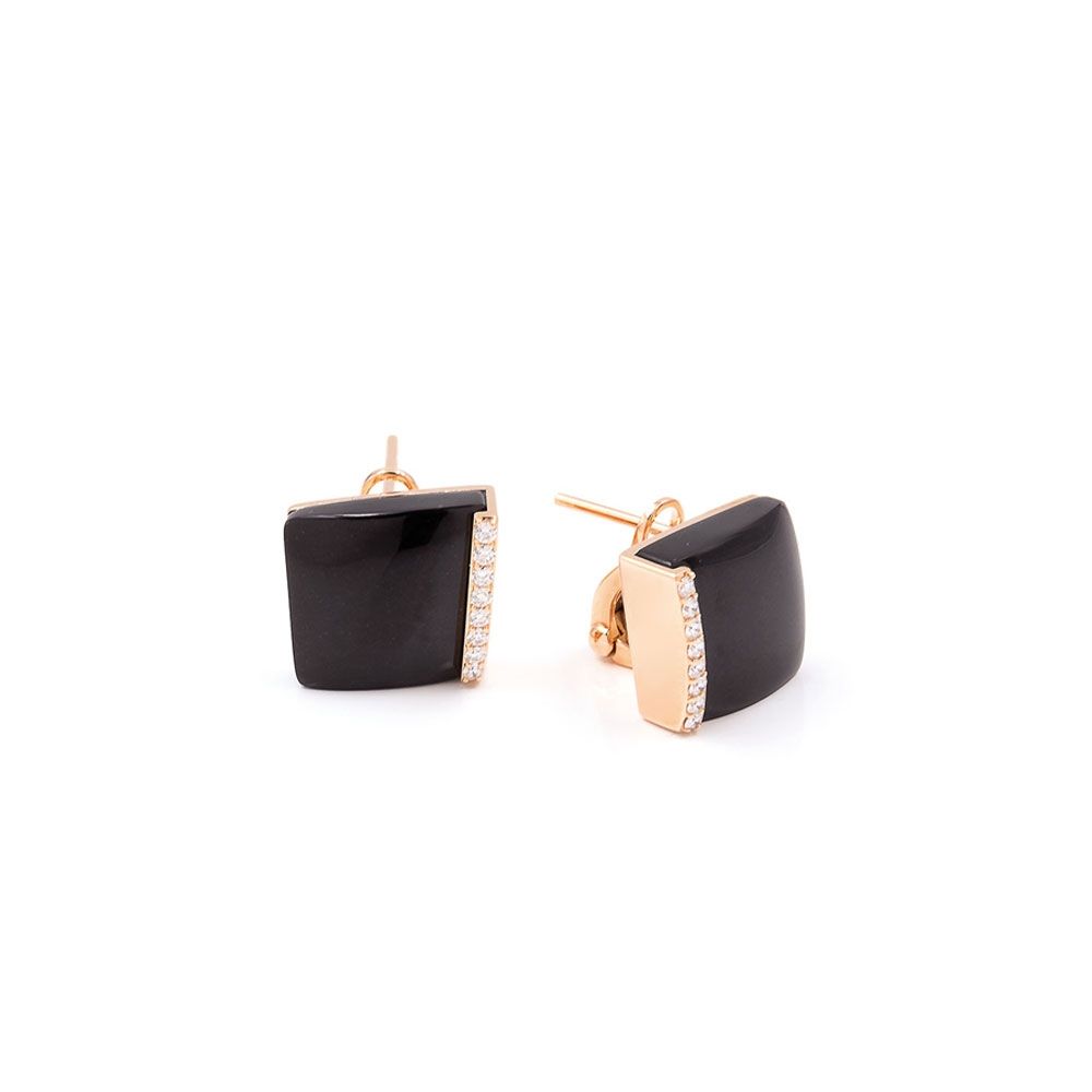 SAUVAGE PRIVE’ EARRINGS WITH BLACK JADE