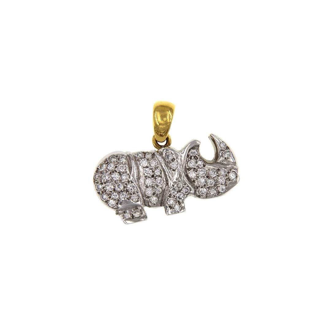 Diamonds Rhyno Pendant - S.Vaggi Jewelry Store