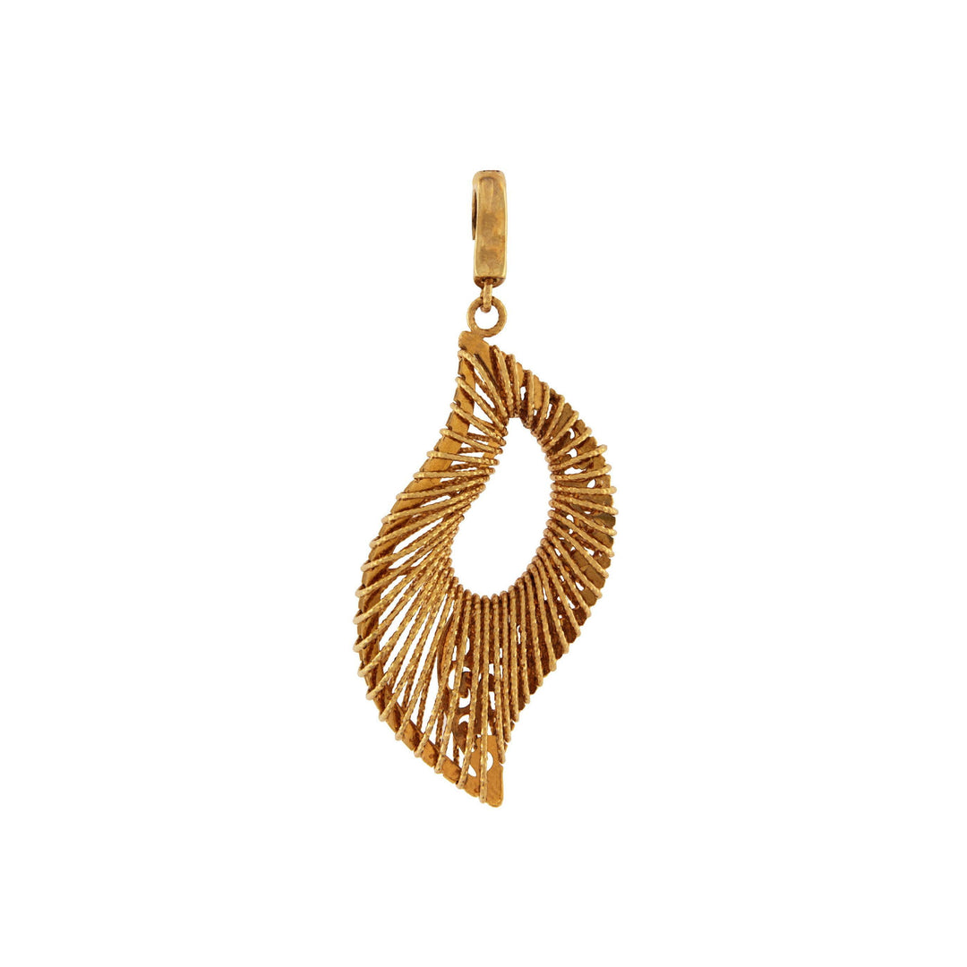 Open Leaf Pendant - S.Vaggi Jewelry Store