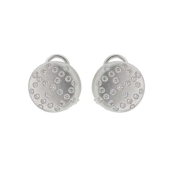 Vintage Gold Earrings with Diamonds