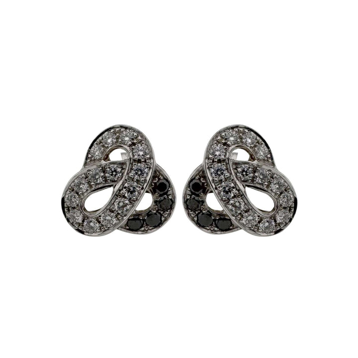 Vintage Gold Earrings with Diamonds