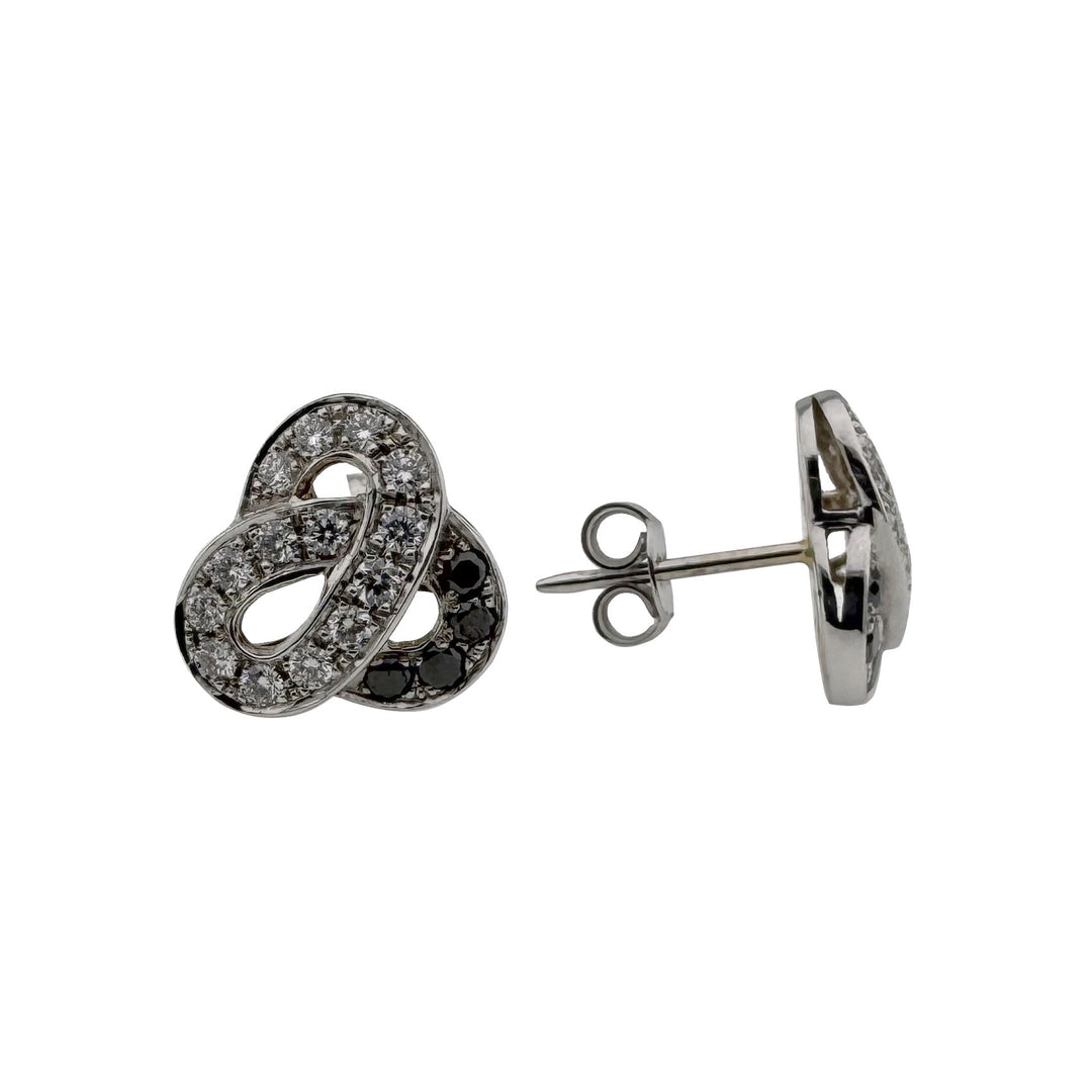 Vintage Gold Earrings with Diamonds