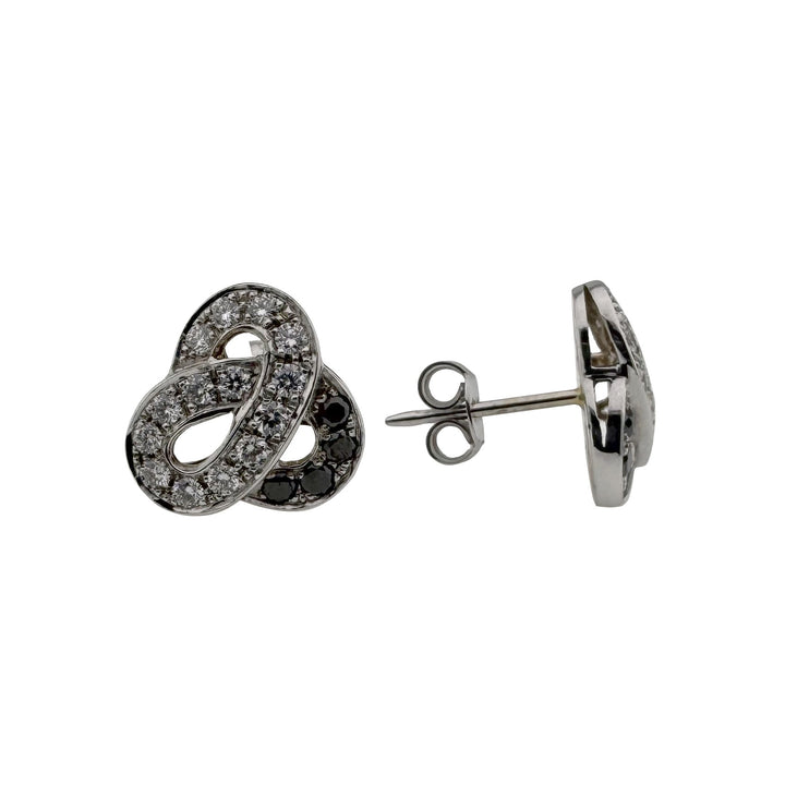 Vintage Gold Earrings with Diamonds