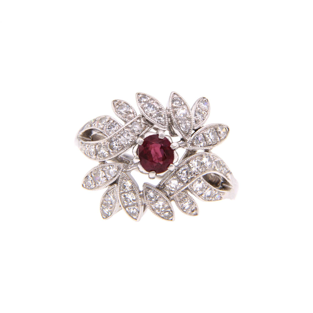 Vintage Gold Ring with Ruby