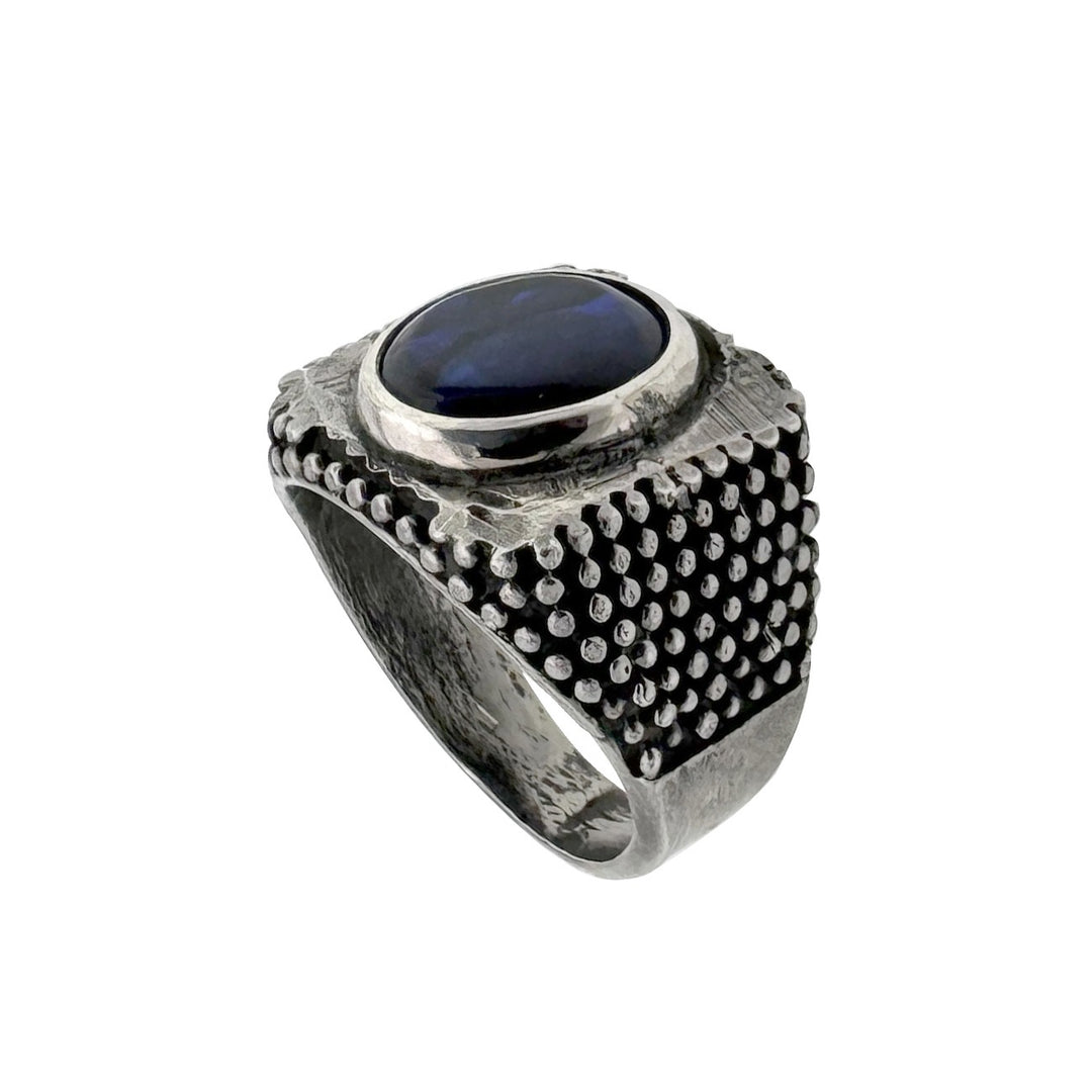 Men's Silver Ring with Motherpearl
