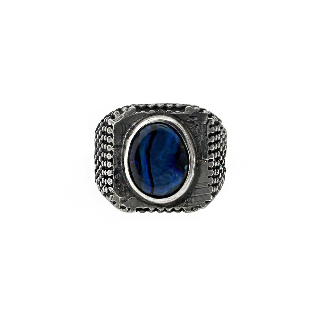 Men's Silver Ring with Motherpearl