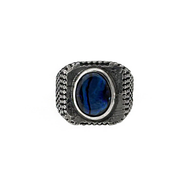 Men's Silver Ring with Motherpearl