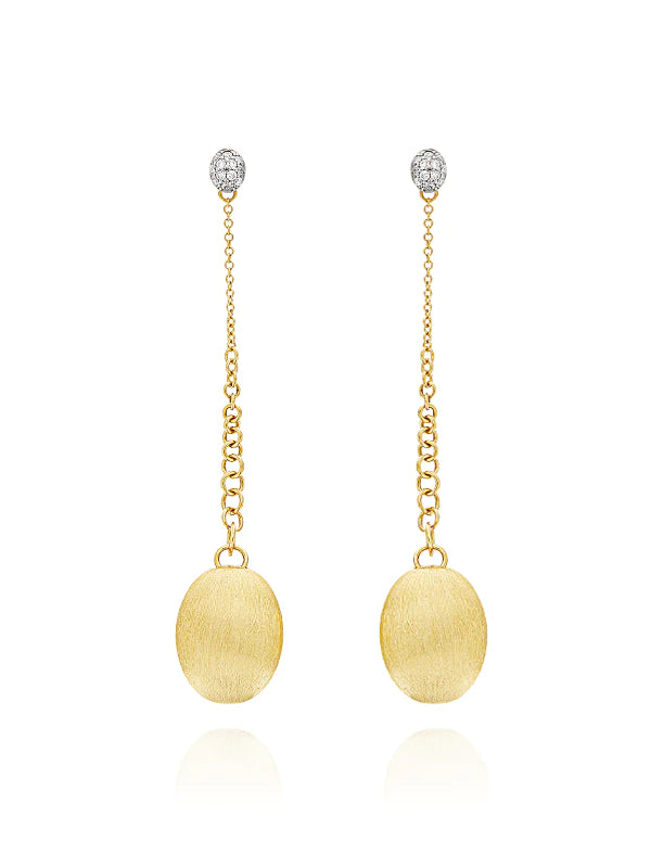 "CANDLE" GOLD AND DIAMONDS EARRINGS