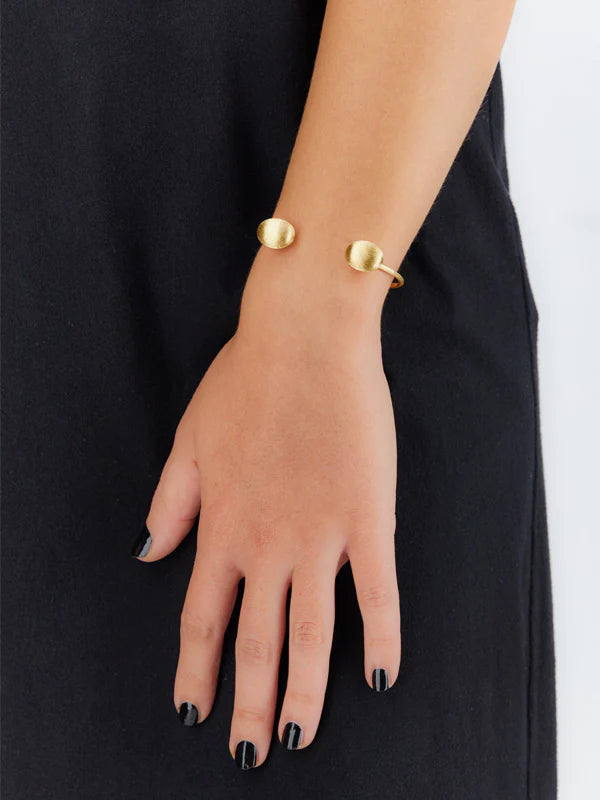 "BUBBLE" GOLD BANGLE (SMALL)