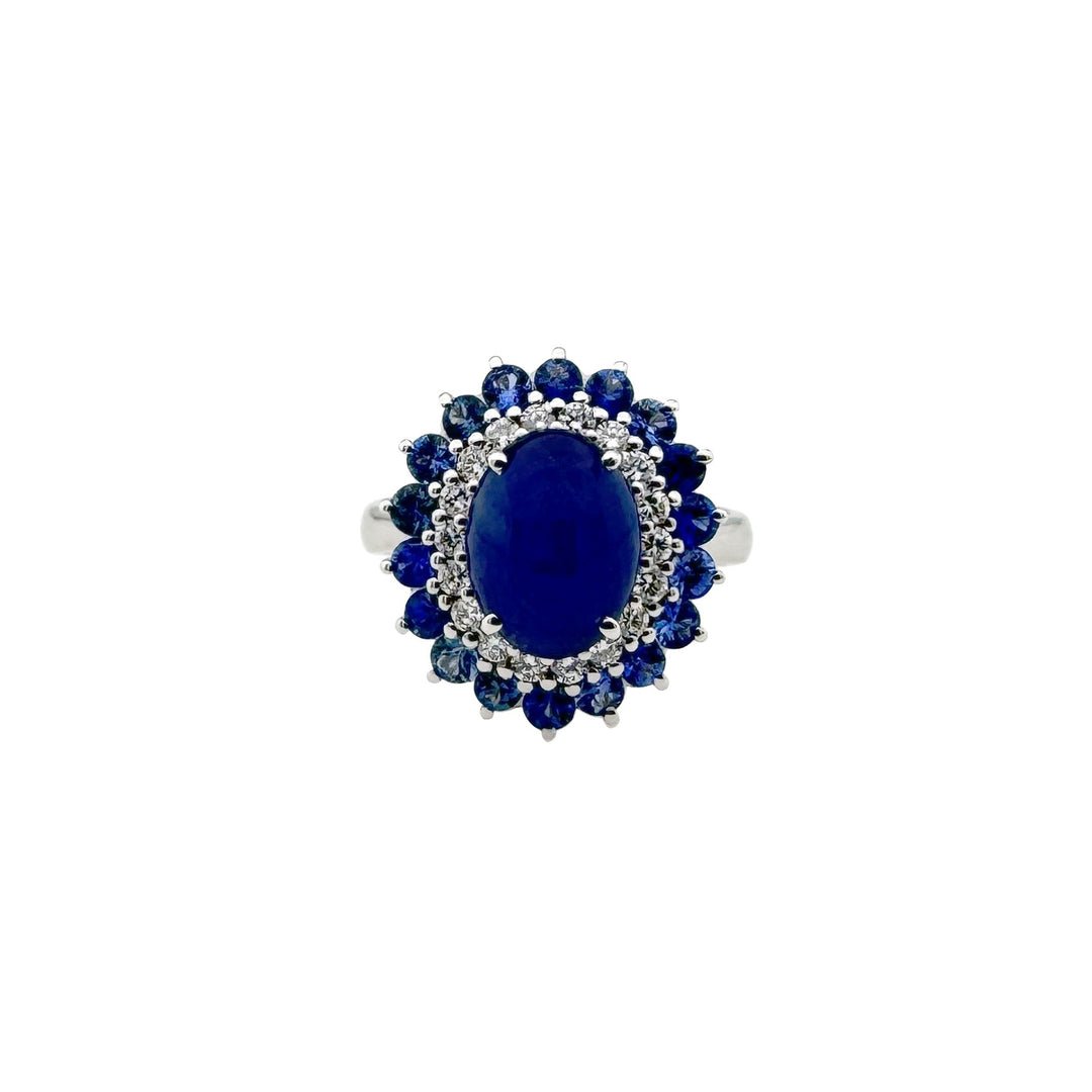 Gold Ring with Sapphire