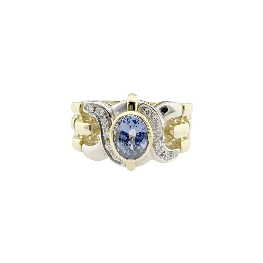 Vintage Gold Ring with Sapphire