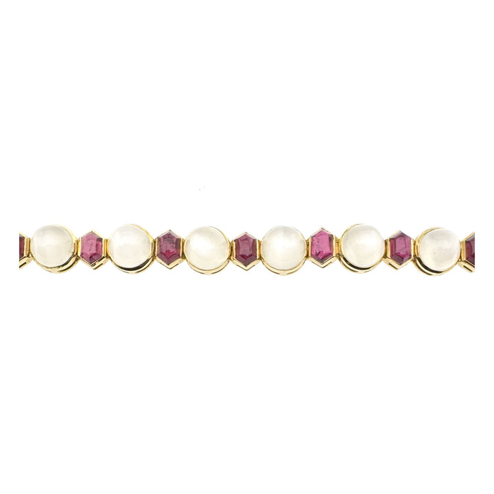Vintage Gold Bracelet with Moonstone