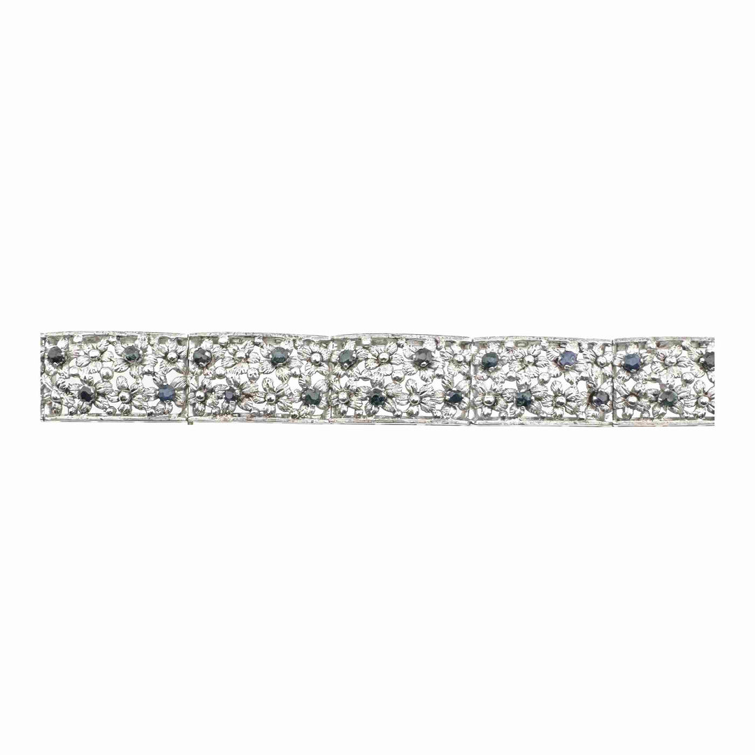 Vintage Gold Bracelet with Sapphires