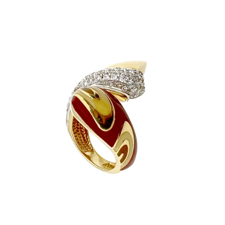 Vintage Gold Ring with Diamonds