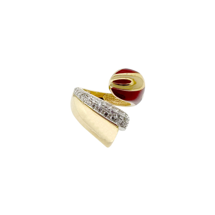 Vintage Gold Ring with Diamonds