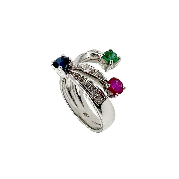 Vintage Gold Ring with Stones