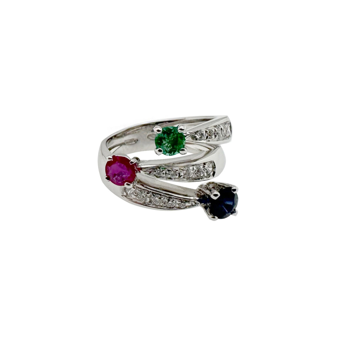 Vintage Gold Ring with Stones