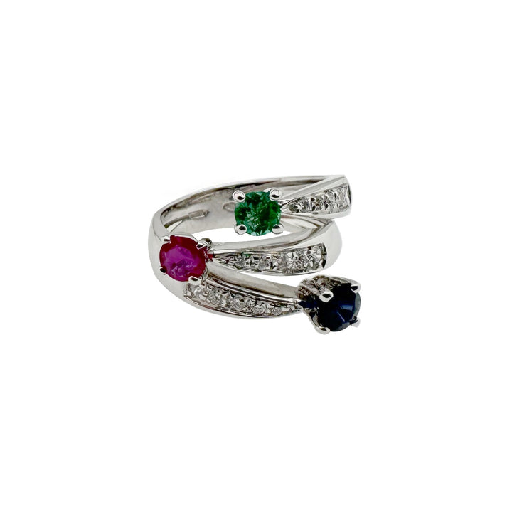 Vintage Gold Ring with Stones