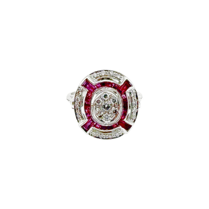 Vintage Gold Ring with Rubies