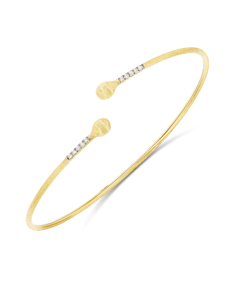 "DANCING ÉLITE" GOLD AND DIAMONDS HANDMADE LIGHT BANGLE