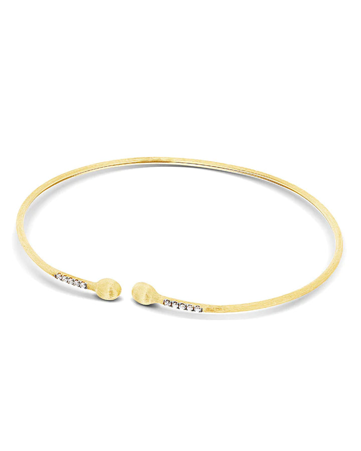 "DANCING ÉLITE" GOLD AND DIAMONDS HANDMADE LIGHT BANGLE