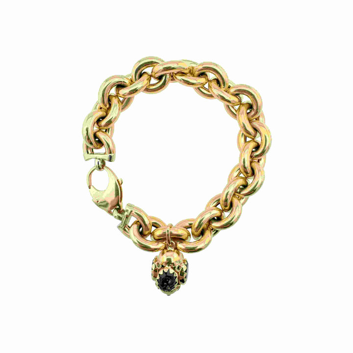 Gold Bracelet with Stones