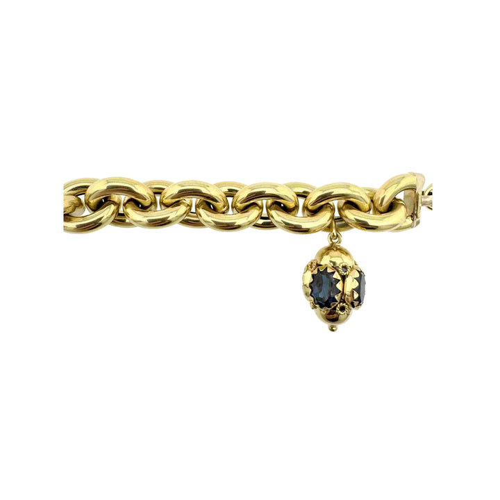 Gold Bracelet with Stones