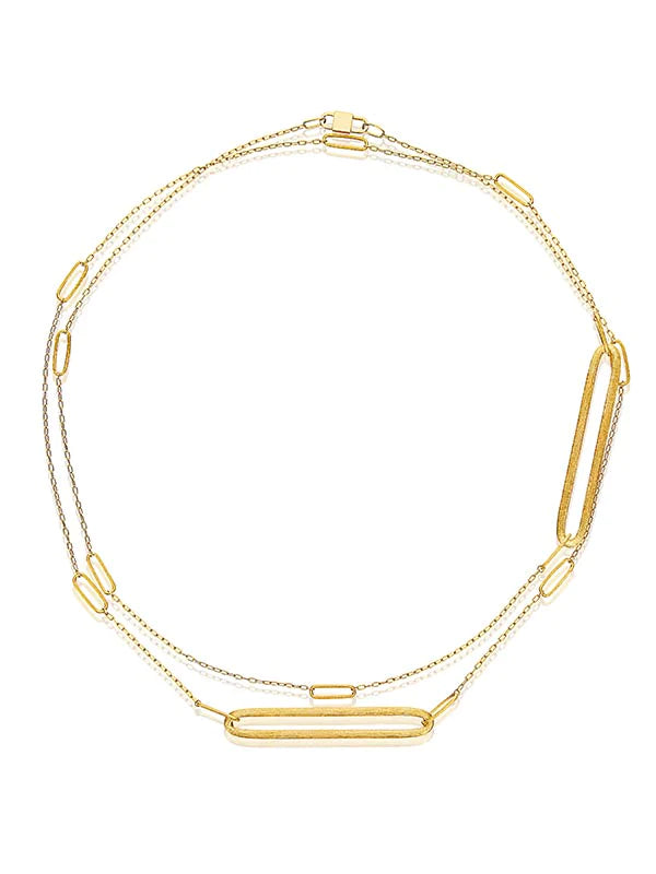 "LIBERA" GOLD CHANEL NECKLACE CHAIN