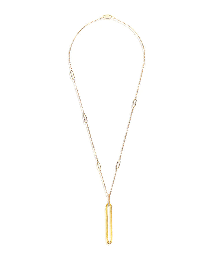 "LIBERA" LONG GOLD NECKLACE CHAIN