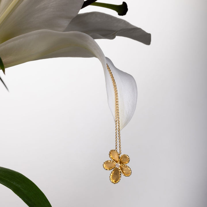 JASMINE NECKLACE WITH DIAMONDS