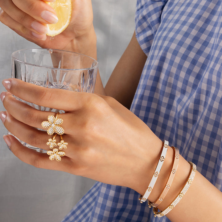 JASMINE RING WITH DIAMONDS