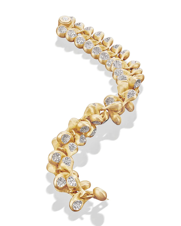 "TRASFORMISTA" GOLD AND DIAMONDS STATEMENT BRACELET