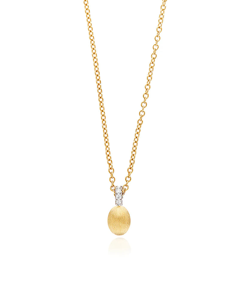 "ÉLITE" GOLD AND DIAMONDS ACCENT TINY NECKLACE