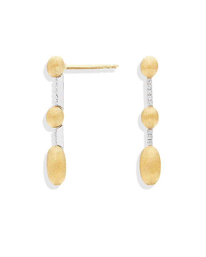 "DANCING ÉLITE" GOLD AND DIAMONDS HANDMADE EARRINGS