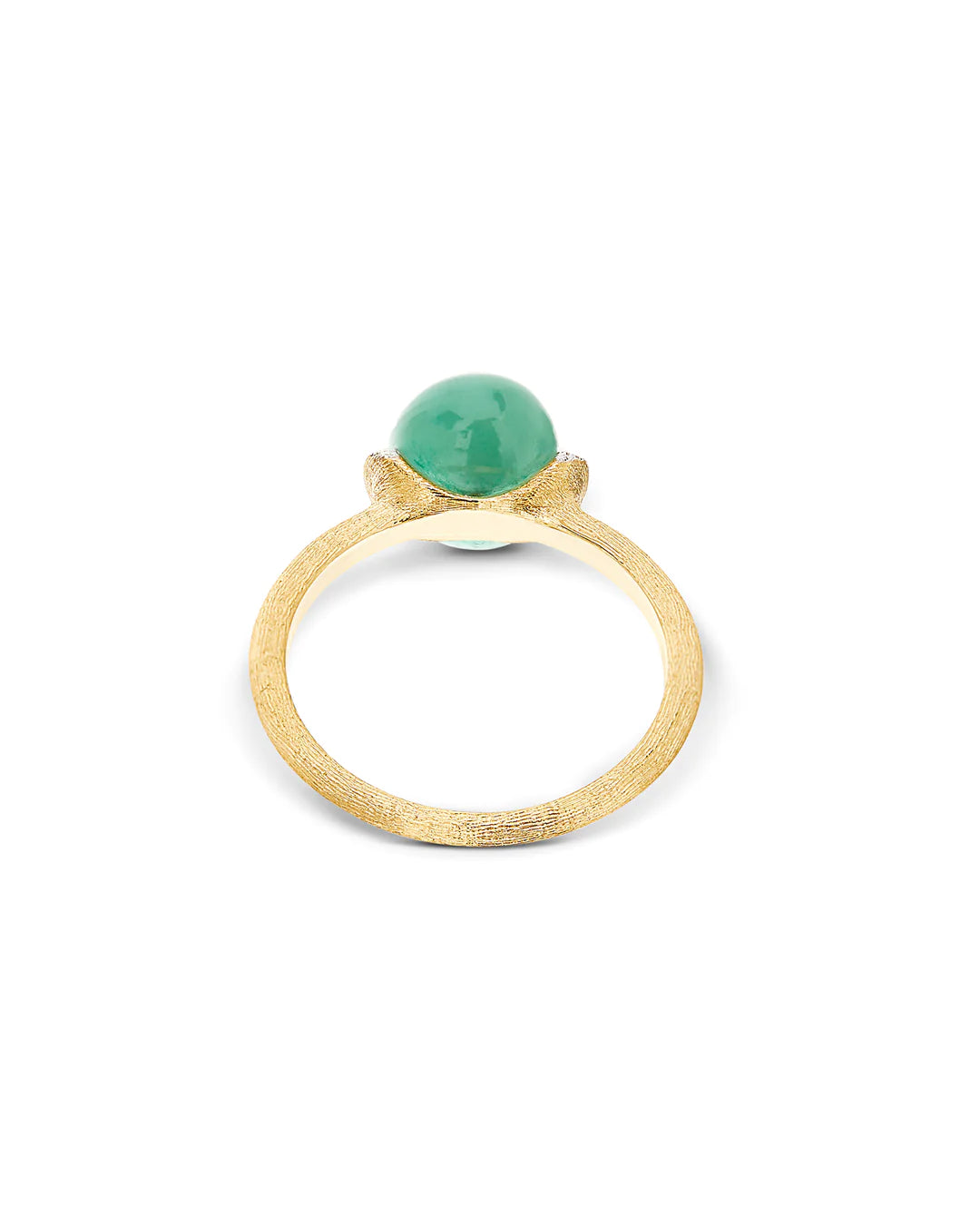 "AMAZONIA" GOLD, DIAMONDS AND GREEN AVENTURINE RING (LARGE)