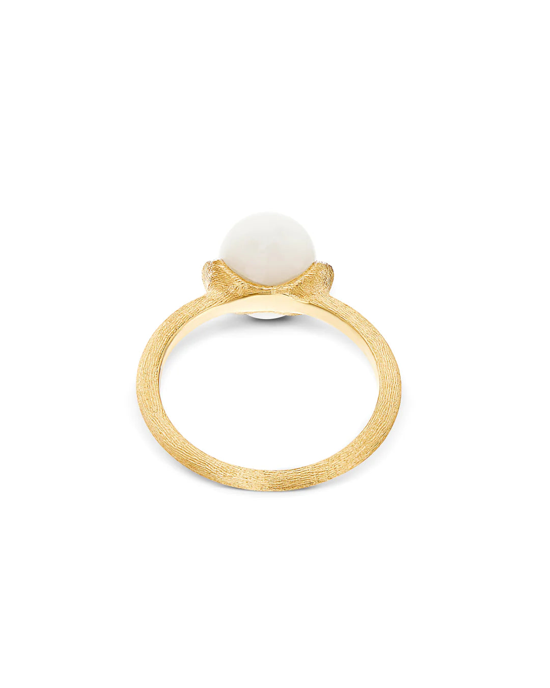 "WHITE DESERT" GOLD, DIAMONDS AND MOONSTONE RING (SMALL)