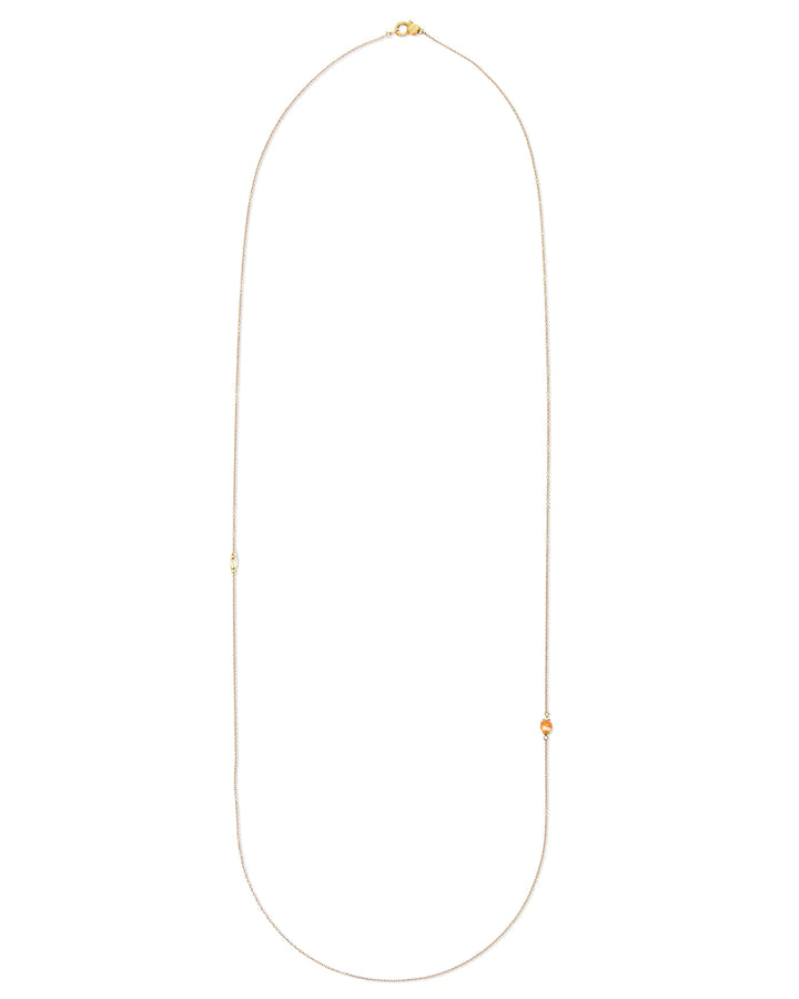"PETRA" GOLD AND ORANGE AVENTURINE NECKLACE (LARGE)