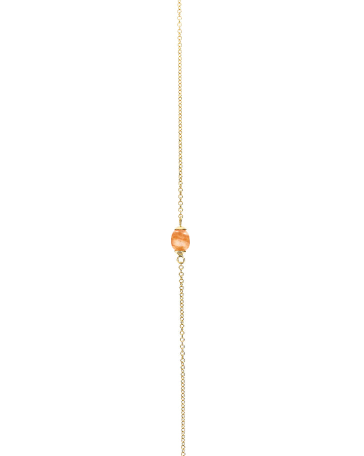 "PETRA" GOLD AND ORANGE AVENTURINE NECKLACE (LARGE)