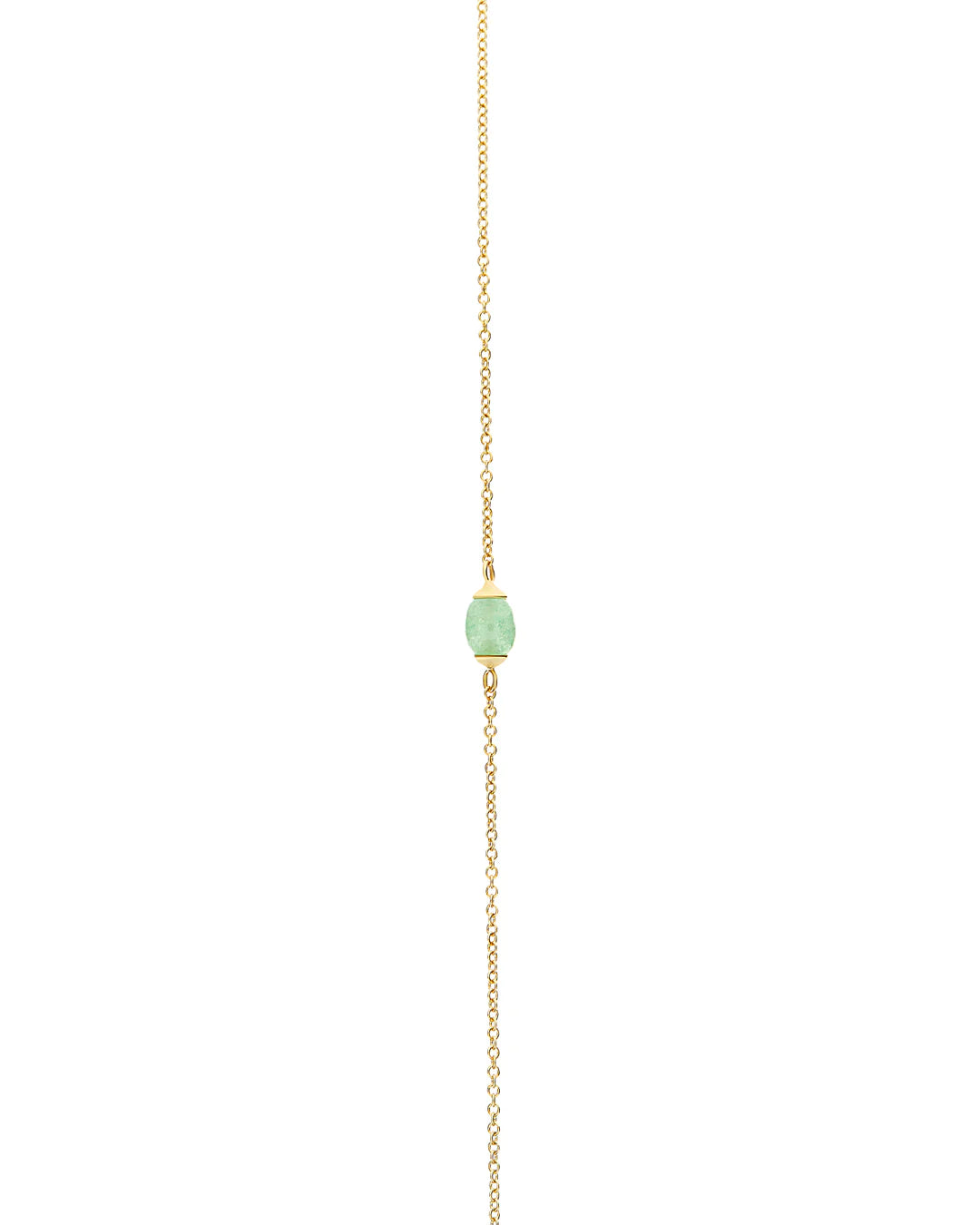 "AMAZONIA" GOLD AND GREEN AVENTURINE NECKLACE (LARGE)