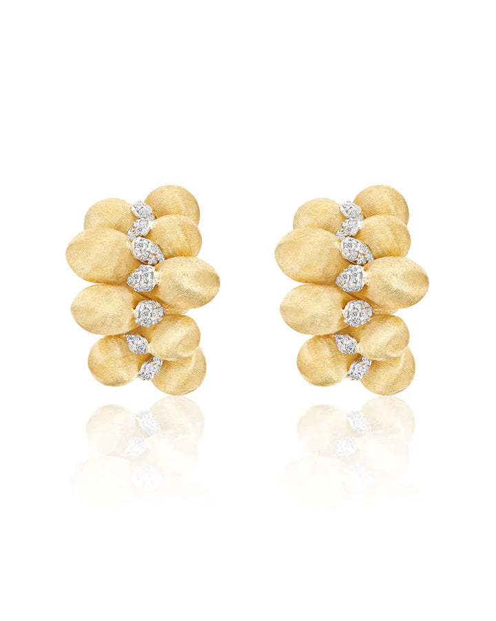 "TRASFORMISTA" GOLD AND DIAMONDS ICONIC EARRINGS