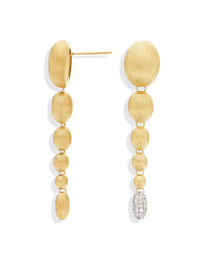 "IVY " GOLD AND DIAMONDS CHARMING DROP EARRINGS