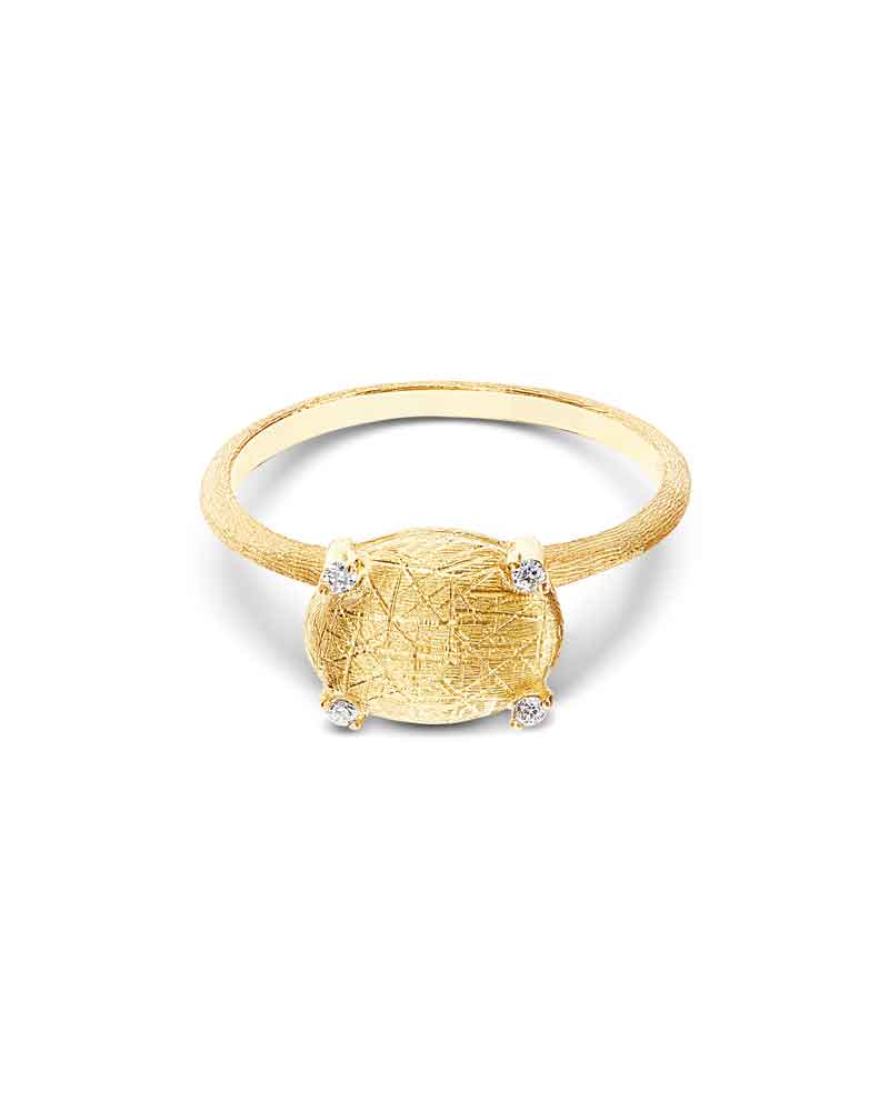 "IPANEMA" GOLD AND DIAMONDS RING