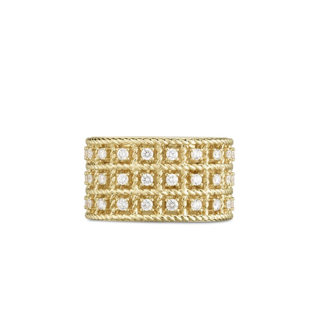 ROMAN BAROCCO RING WITH DIAMONDS