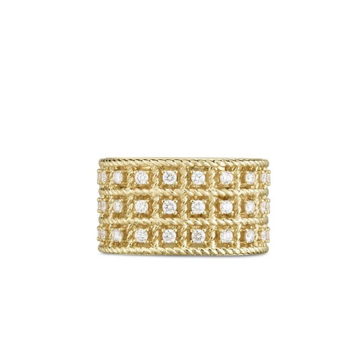 ROMAN BAROCCO RING WITH DIAMONDS
