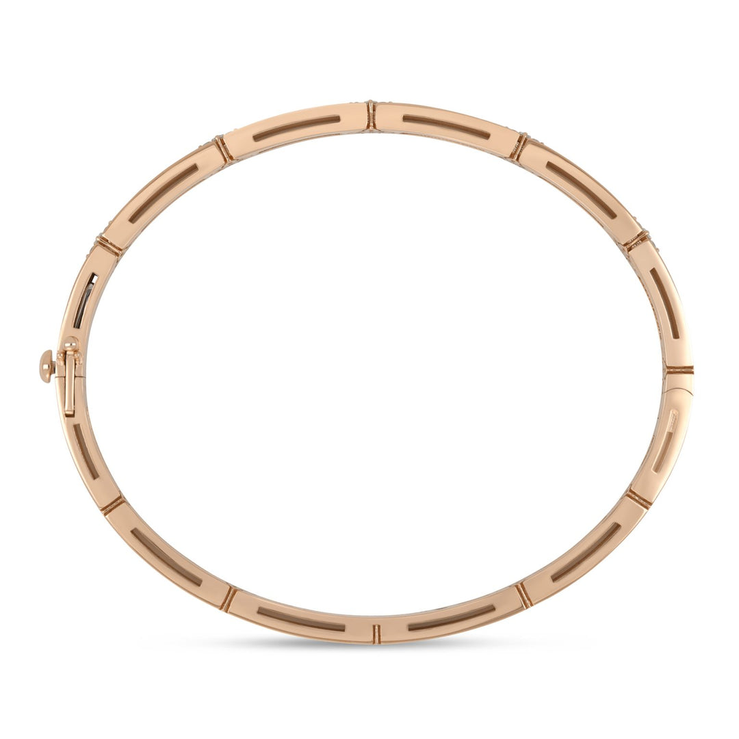 LOVE IN VERONA BANGLE WITH BLACK ENAMEL AND DIAMONDS