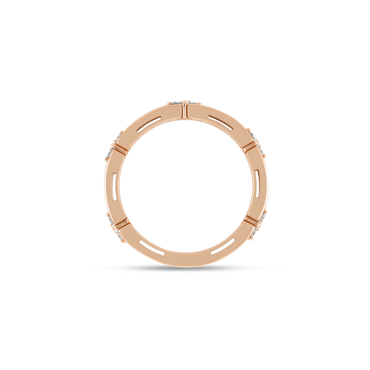 LOVE IN VERONA RING WITH WHITE ENAMEL AND DIAMONDS