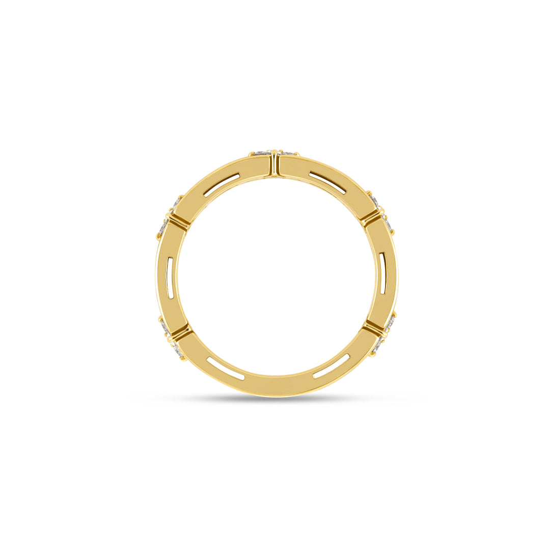 LOVE IN VERONA RING WITH CORAL ENAMEL AND DIAMONDS