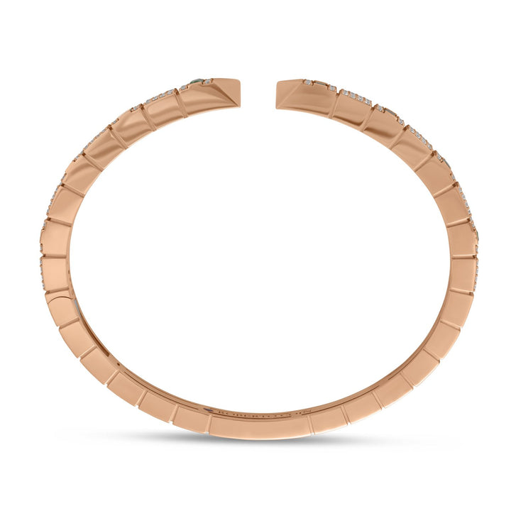 SAUVAGE PRIVÉ BANGLE WITH DIAMONDS AND GREEN TOURMALINE